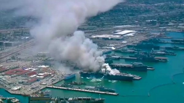 Incendio En Buque De Guerra Gringo Deja Heridos Nacional Fm