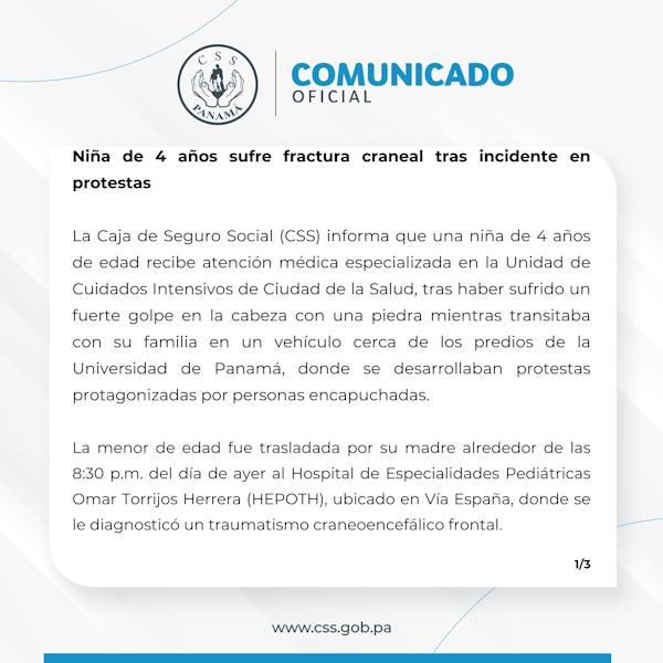 COMUNICADO NIÑA 1
