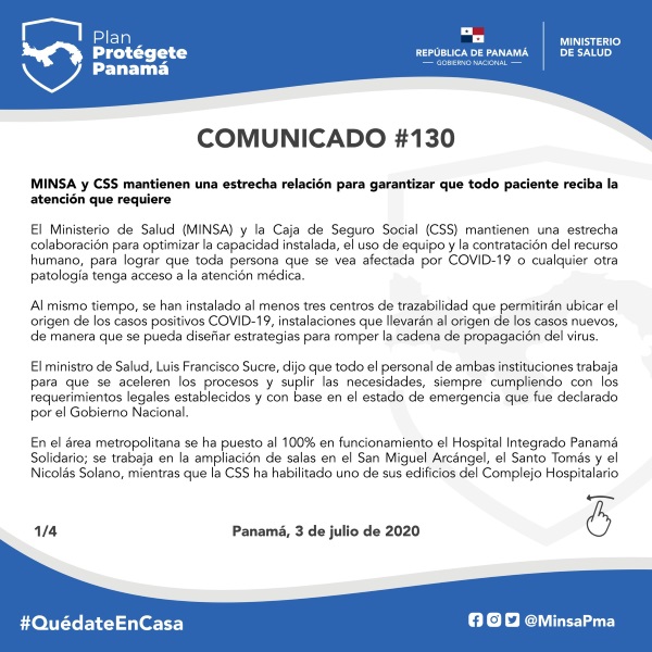 MINSA 130 COMUNICADO 1
