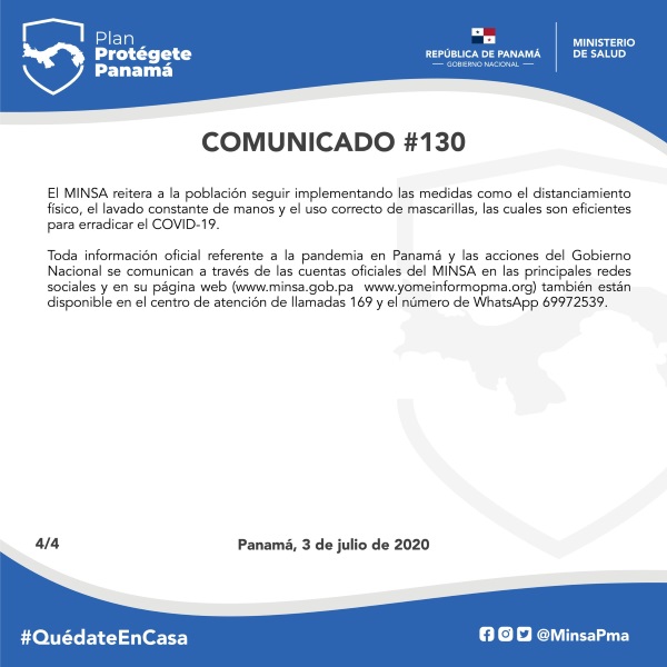 MINSA 130 COMUNICADO 4