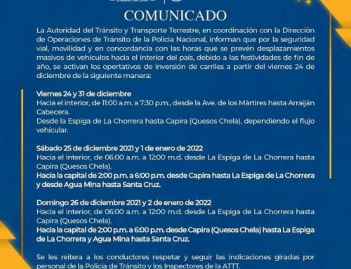 COMUNICADO de la ATTT de Panamá