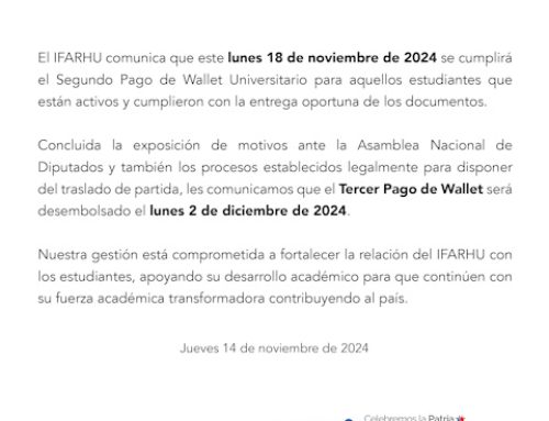 Comunicado: IFARHU