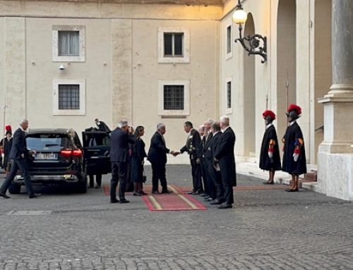 Presidente Mulino llega al Vaticano para reunirse con el Papa Francisco