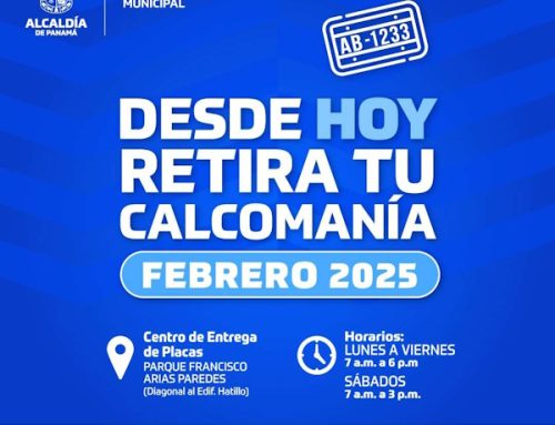 Alcaldía de Panamá anuncia entrega de calcomanías y placas del mes de Febrero 2025