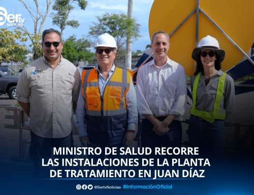 Ministro de Salud recorre las instalaciones de la Planta de Tratamiento en Juan Díaz