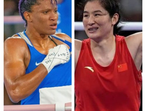 ATHEYNA BYLON SE ENFRENTA A LA CHINA  LI QIAN POR LA FINAL DEL BOXEO FEMENINO DE LOS-75 KG EN PARÍS