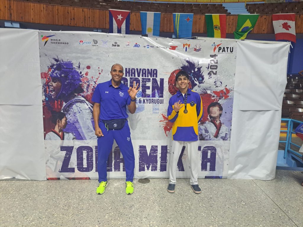 SEBASTIAN LASO HACE HISTORIA Y CONQUISTA LE ORO EN EL OPEN DE TAEKWONDO EN CUBA 2024