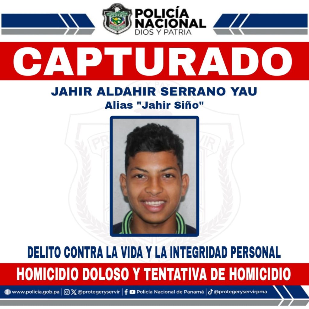 Policía Nacional aprehende a Jahir Aldhair Serrano Yau, uno de los más buscados por homicidio