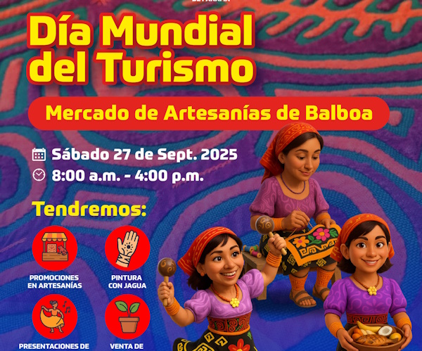 Este sábado 27 de septiembre desde las 8:00 de la mañana se parte de las actividades en ocasión del Día Mundial del Turismo, en el Mercado de Artesanías de Balboa.La Alcaldía de Panamá ha organizado un programa completo para celebrar el día, con actividades hasta las 4:00 de la tarde del sábado.