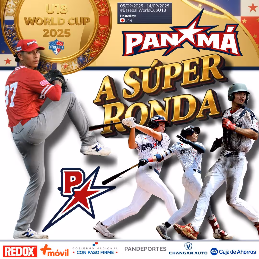 Panamá venció a China por marcador de 10-5 en el cierre de la Ronda Regular del Campeonato Mundial de Béisbol U-18 y avanzó a la serie de la Súper Ronda.
