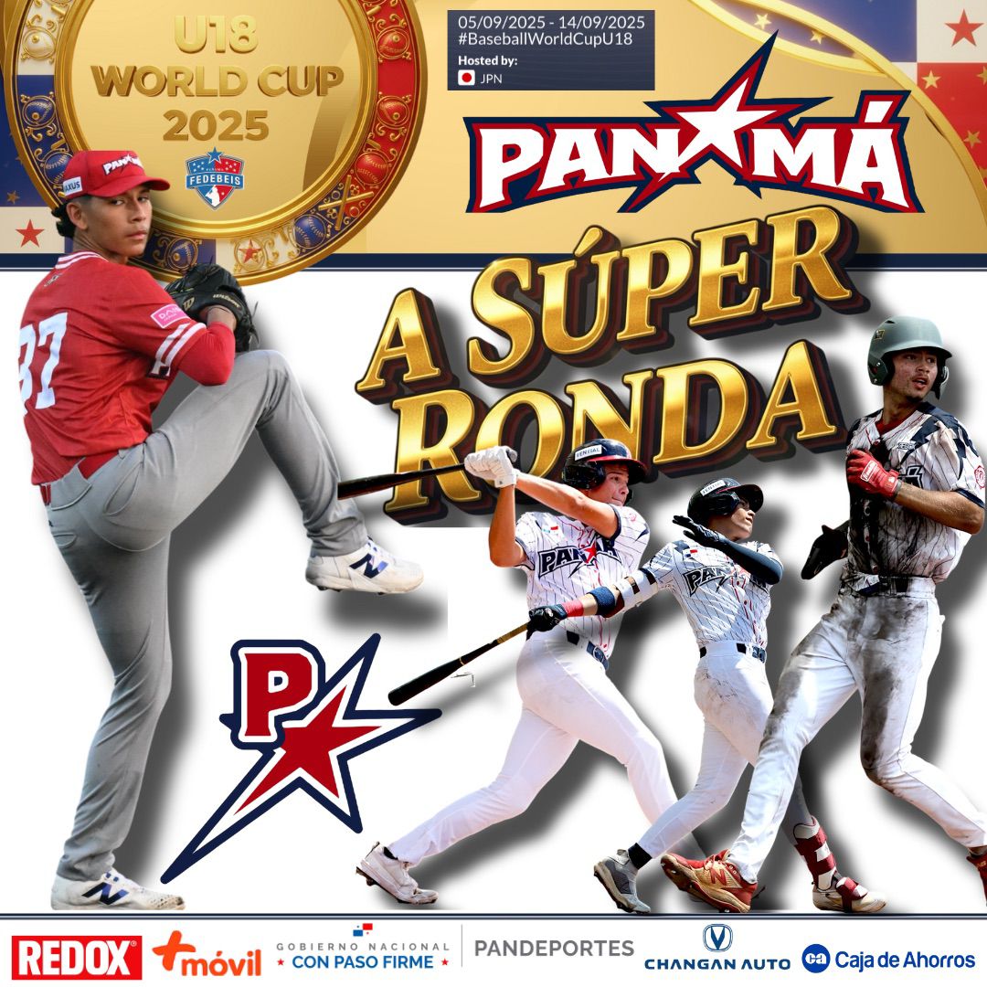 Panamá venció a China por marcador de 10-5 en el cierre de la Ronda Regular del Campeonato Mundial de Béisbol U-18 y avanzó a la serie de la Súper Ronda.