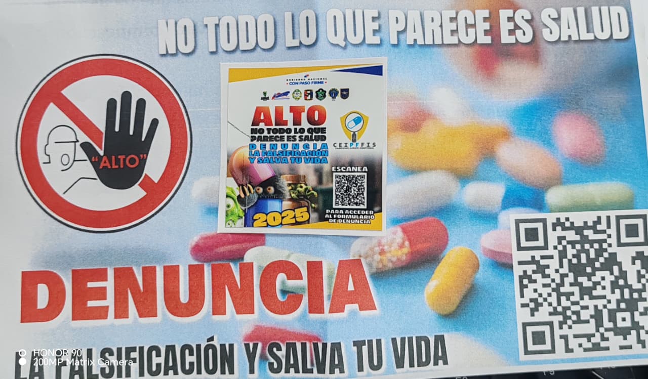 denuncia la falsificación de medicamentos escaneando el QR