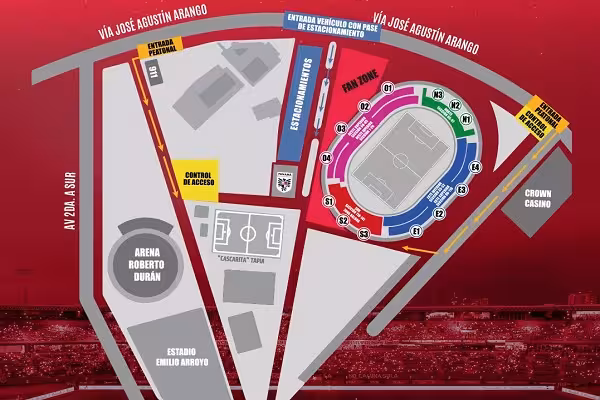 Recomendaciones para asistir al partido en el Estadio Rommel Fernández.
