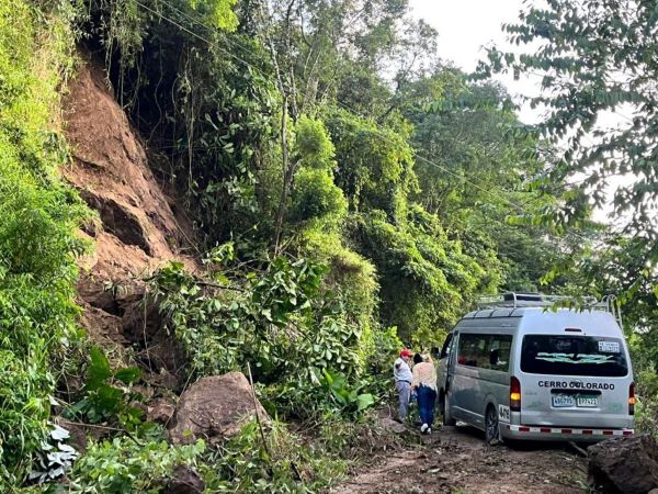 Reportan deslizamiento en la comarca Ngäbe Buglé.