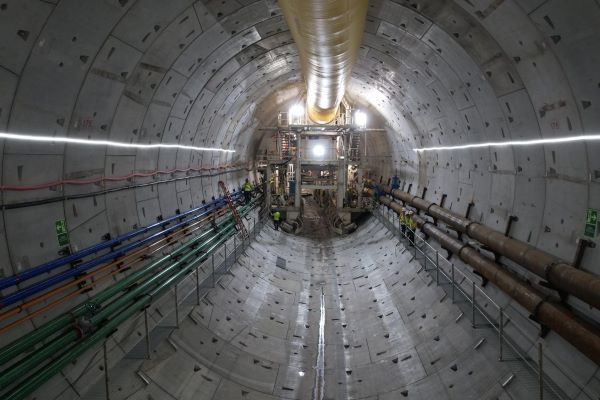 Avanza tal cual lo planificado la construcción del túnel de la línea 3 del metro.