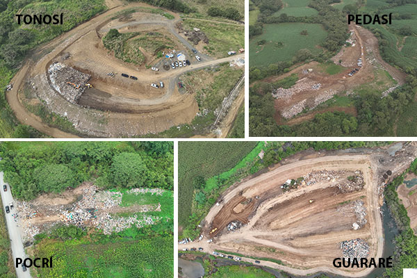 MiAMBIENTE y la AAUD avanzan en plan de aseo para vertederos en Azuero. Ordenar los vertederos a cielo abierto, sanearlos, adecuarlos y reemplazarlos en forma eventual por un nuevo relleno sanitario regional.