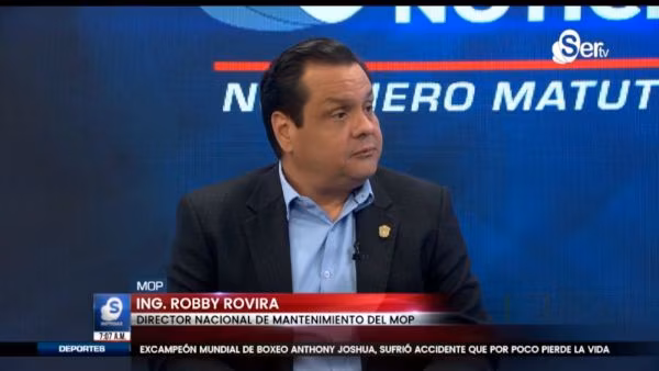 Robby Rovira, director de mantenimiento del MOP, detalla el plan de reparación de baches y obras viales para 2026 en el área metropolitana, Panamericana y San Miguelito.
