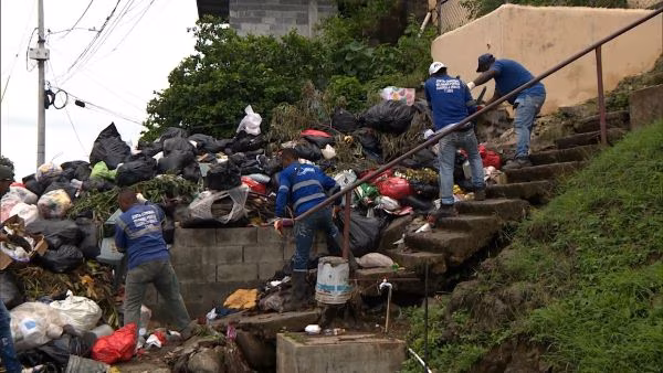 Había basura en todos los sectores.