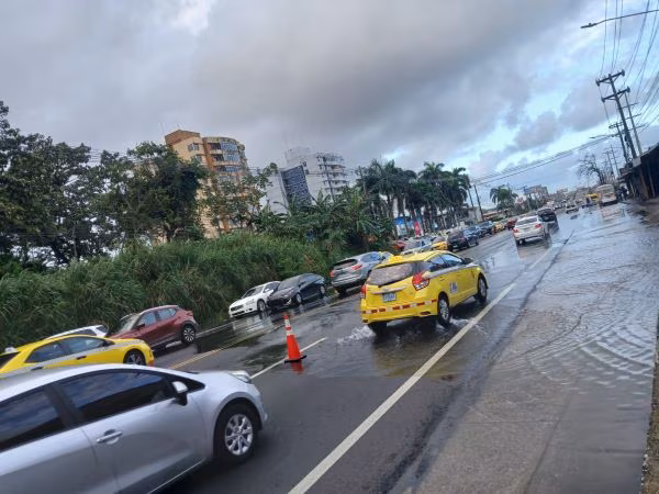 El tráfico se vio afectado.