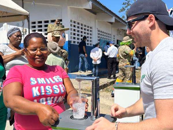 Residentes tiene acceso a agua potable.