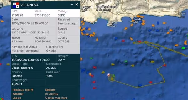 El Barco fue identificado como Vela Nova.