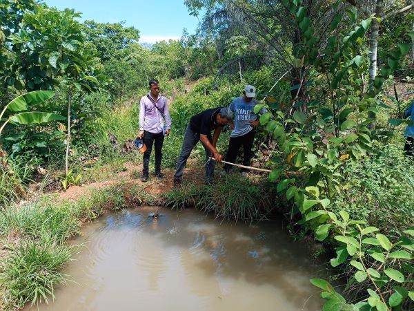 Revisan fuentes de agua en la región.