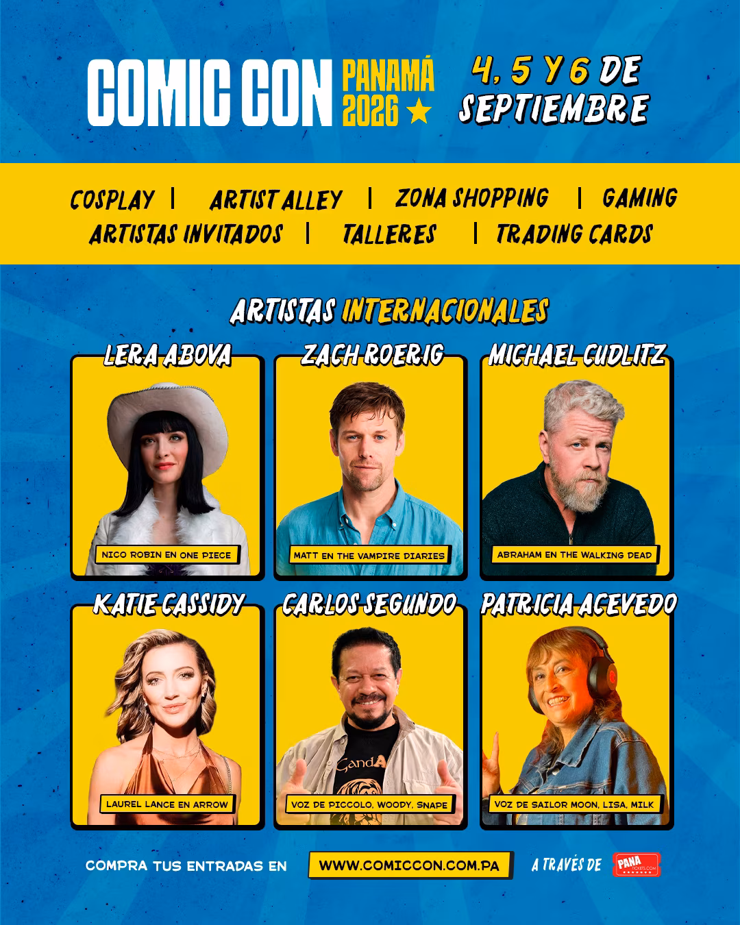 ARTISTAS COMIC CON 2026
